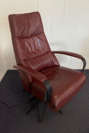 260662 - Prominent sta op relax stoel donkerrood
