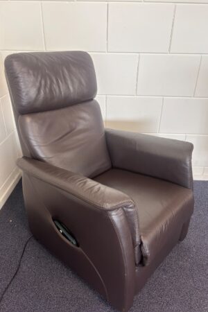 260774 - Prominent sta op relax stoel donkerbruin