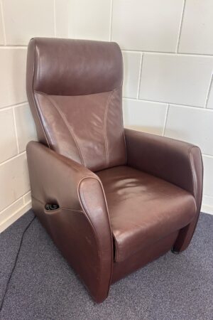 260891 - Prominent sta op relax stoel bruin
